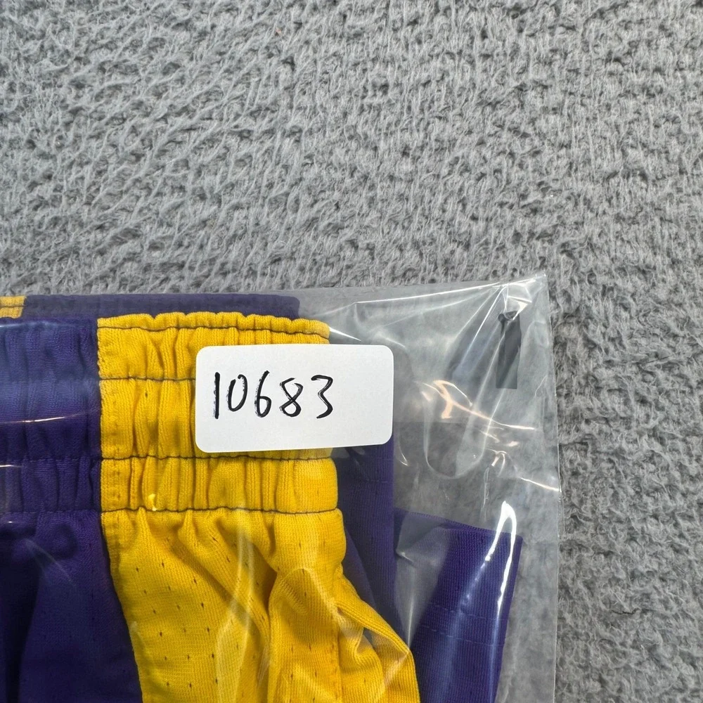 Nike Los Angeles Lakers NBA Dri-FIT Basketball Shorts Mens XL Purple Yellow